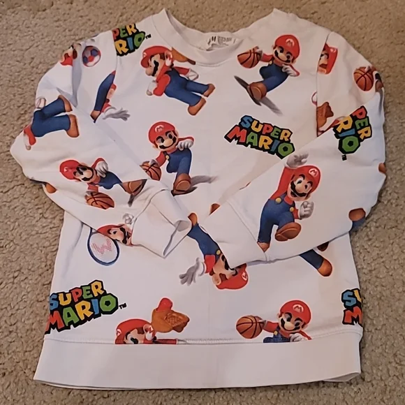 H&m super mario sweatshirt cheap
